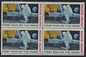 Catalog # C 76 Block of 4 Stamps First Man on the Moon Space Astronaut