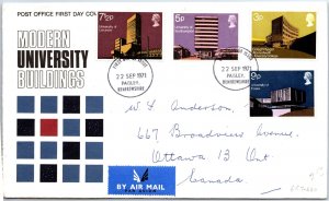 GREAT BRITAIN FIRST DAY COVER MODERN UNIVERSITY BUILDINGS RENFREWSHIRE CANCEL 71