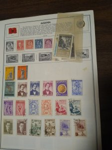 uncatalogued collection on pages Albania to 1970s