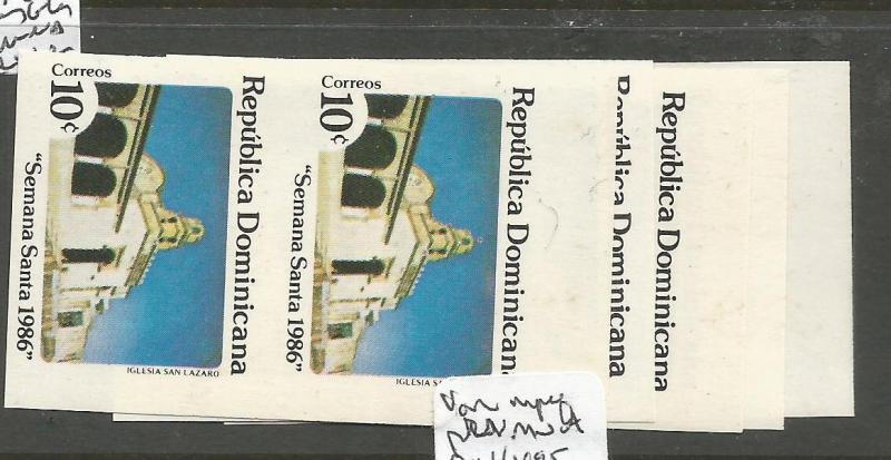 Dominican Republic SC 963-7 Imperf Pairs MNH (3cuv)