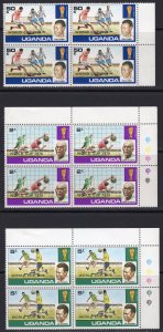 Uganda 1978 Sc#203/206 WORLD CUP WINNERS ARGENTINA'78 BLOCK OF 4  MNH