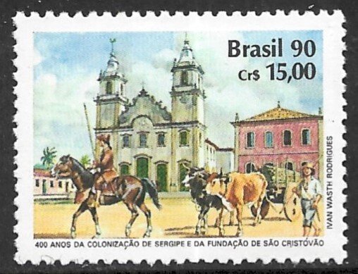 BRAZIL 1990 Colonization of Sergipe Issue Sc 2296 MNH