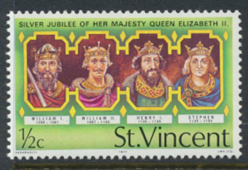 St Vincent  SG 502 SC# 483 MNH Kings & Queens Silver Jubilee 1977 see scans  ...