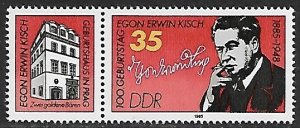 Germany - DDR - # 2470 - Egon Kisch + Label - MNH.....{1985}