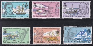 British Antarctic Territory # 76-81, Royal Geographic Society  NH, 1/2 Cat.