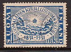 Finland 1931 Sc 181 Literary Society Used