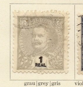 Portuguese India 1913 Early Issue Fine Used 1r. NW-172032