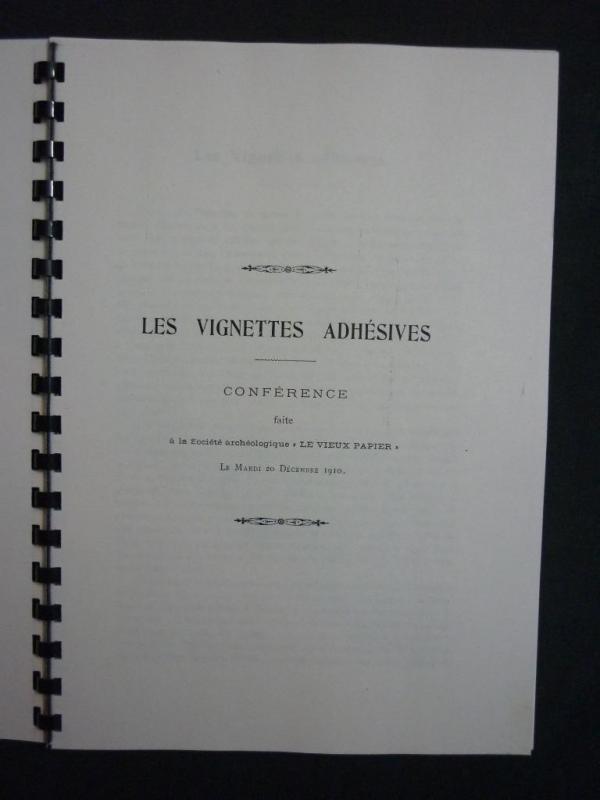 LES VIGNETTES ADHESIVES COMMEMORATIVES - PHOTOCOPY by L CHAMBOISSIER