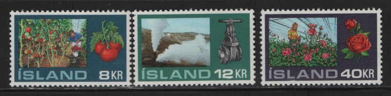 ICELAND, 443-445, MNH, 1972, GARDENING