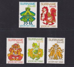 Surinam  #B271-B275  MNH  1980  child welfare