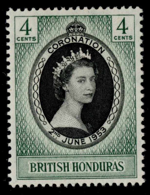 BRITISH HONDURAS QEII SG178, 1953 CORONATION, M MINT.