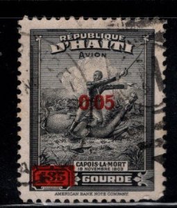 Haiti  Scott C43 used Surcharged stamp