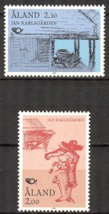 Aland Finland 1993 Touristic Attractions Ships Boats set of 2 MNH