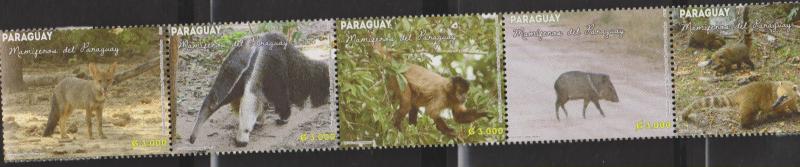 O) 2013 PARAGUAY, FOX OF MOUNT-AGUARAI, ANTEATER-MIRMECOPHAGA, MONKEY-CAI BAYO, 