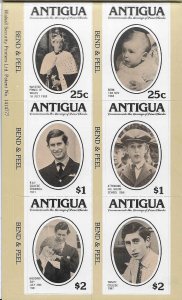 Antigua #627 MNH; Royal Wedding Souvenir Booklet - Charles & Diana (1981)