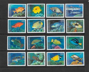 FISH - MICRONESIA #156-167 MNH