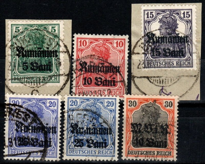 Romania #3N8-12, 3N11a  F-VF Used CV $13.50 (X8212)