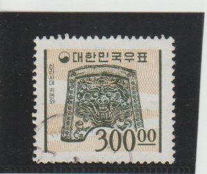 Korea  Scott#  374  Used  (1965 Tile of Silia Dynasty)