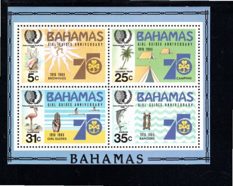 Bahamas 1985 MNH Sc 575a Souvenir Sheet