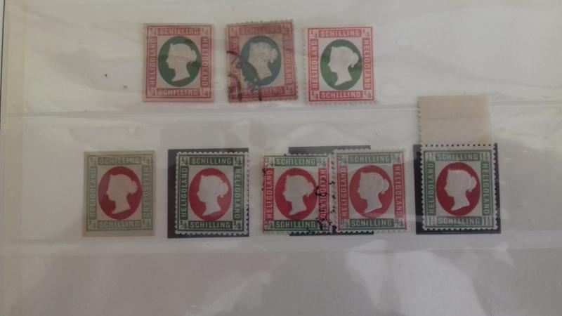 British Heligoland Queen Victoria Collection Used & Unused