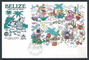 Belize #795 (SS FDC) Disney - 30th Anniv. Disneyland
