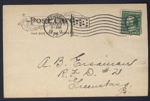 POSTAL HISTORY USA - Greensburg PA 1911, FASHION, 1775 John Hancock