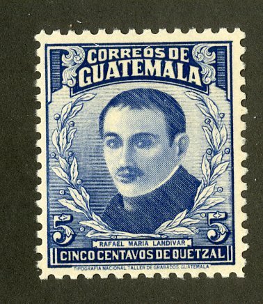 RK8481 GUATEMALA 308 MNH BIN $.50 LANDIVAR