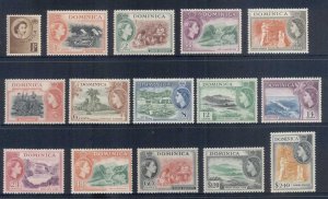 Dominica 1954 QEII Pictorials MLH