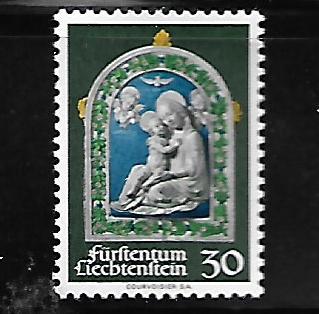 LIECHTENSTEIN, 491, MNH, CHRISTMAS 1971