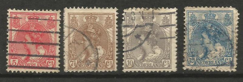 Netherlands Scott # 65-68 USED