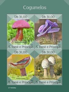 Z08 ST190306a Sao Tome and Principe 2019 Mushrooms MNH ** Postfrisch