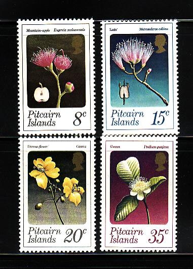 Pitcairn Islands 131-134 MNH Flowers