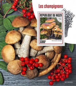 NIGER - 2019 - Mushrooms - Perf Souv Sheet - Mint Never Hinged