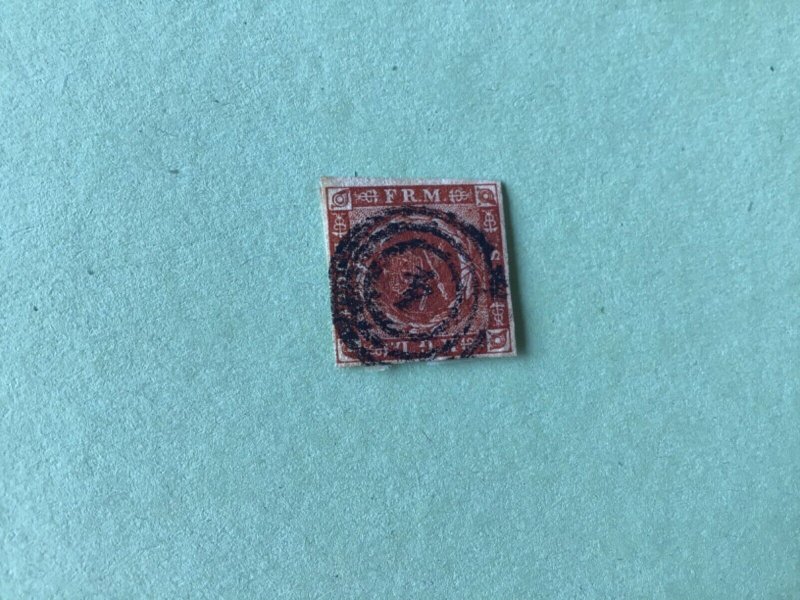 Denmark 1854 Dotted back ground 4 Sk  used stamp A6657