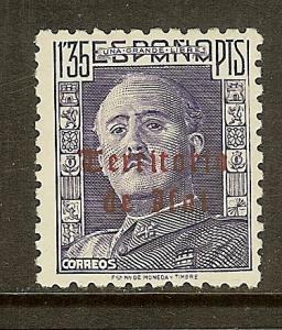 Ifni, Scott #47, Overprinted 1.35p General Franco Issue, MLH