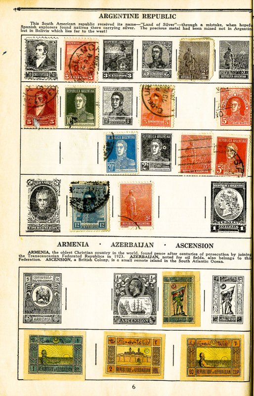 Worldwide Adventure Album Postage Stamps Of The World