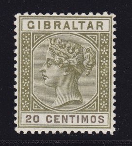 Gibraltar Scott # 31A VF OG lightly hinged nice color scv $ 50 ! see pic !