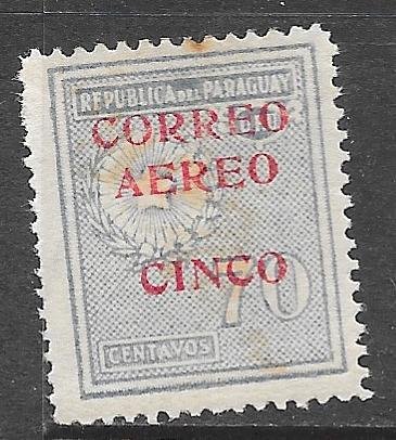 Paraguay C30: 5c on 70c National Emblem, MH, F-VF