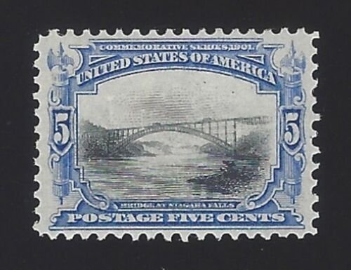 1901 5c Bridge at Niagara Falls, Pan-American Exposition Scott 297 Mint F/VF LH