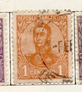 Argentina 1908-10 Early Issue Fine Used 1c. 096391