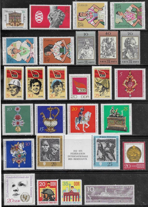 Germany GDR 1971 Year set MH