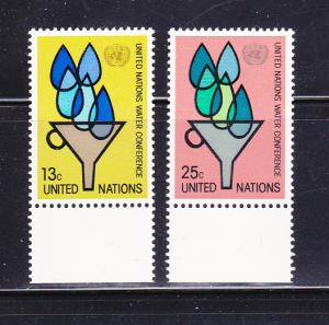 UN New York 283-284 Set MNH Water Conference (A)