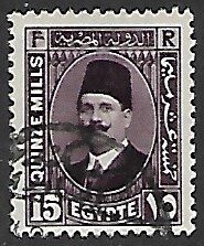 Egypt # 140 - King Fouad - used....{KlGr}