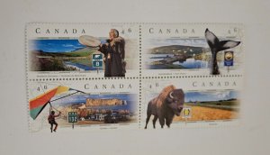 Canada 1999 #11783a Scenic Highways Se-tenant Block of 4