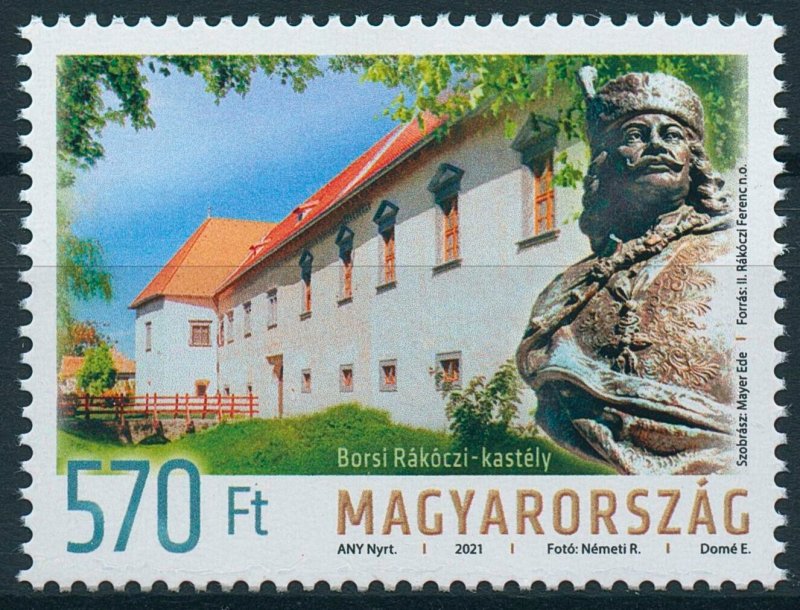 Hungary 2021 MNH Architecture Stamps Rakoczi Palace in Borsa Palaces 1v Set