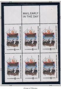 # 1420 Slogan Block MNH. 