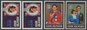 Cook Islands 1987 SG1124-1126 $9.40 Princess Diana sets MNH