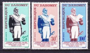 Dahomey 179-81 MNH 1963 General Toussaint L'Ouverture Set Very Fine