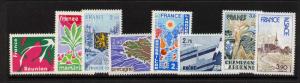 France 1507-14 MNH Regions, Map, Architecture, Crest, Fruit, Trees