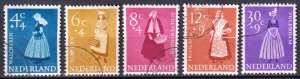 Netherlands 1958 Summer Stamps Costumes Mi. 712 /716 Used